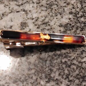 Celine Tie Clip, Gold Plated.